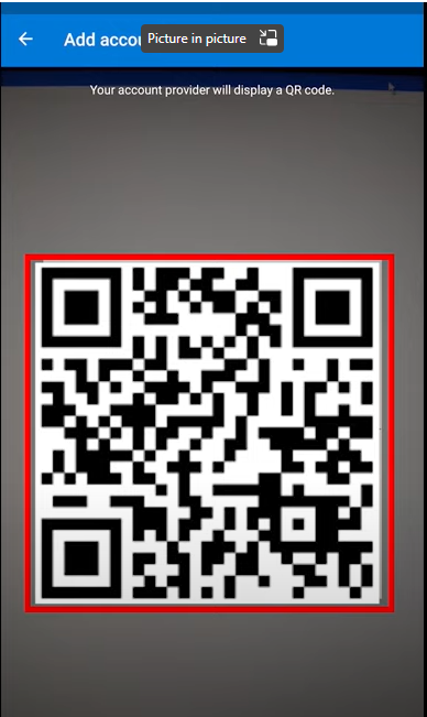 A qr code on a grey background

Description automatically generated