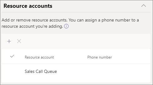 Screenshot of resource account and language settings